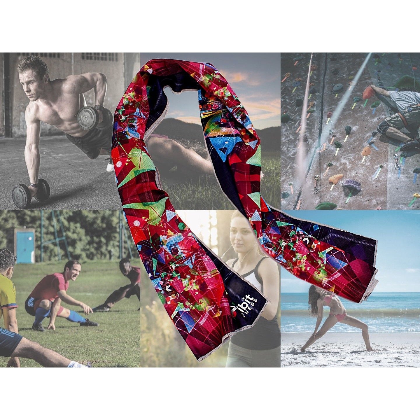 Cooling Towel for Sports, Workout, Fitness, Gym, Yoga, Travel, Exercise, Hiking