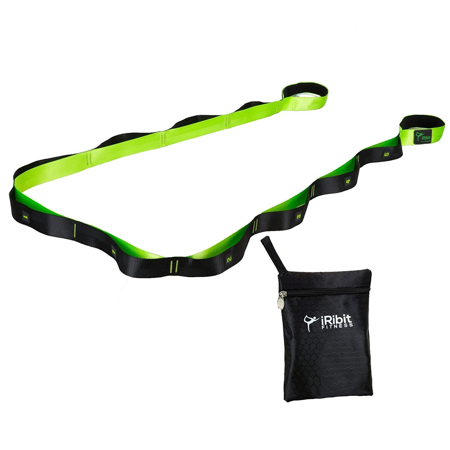 8 ft Long Stretching Strap for Physical Therapy, Yoga, Pilates, Ballet, after workout stretching