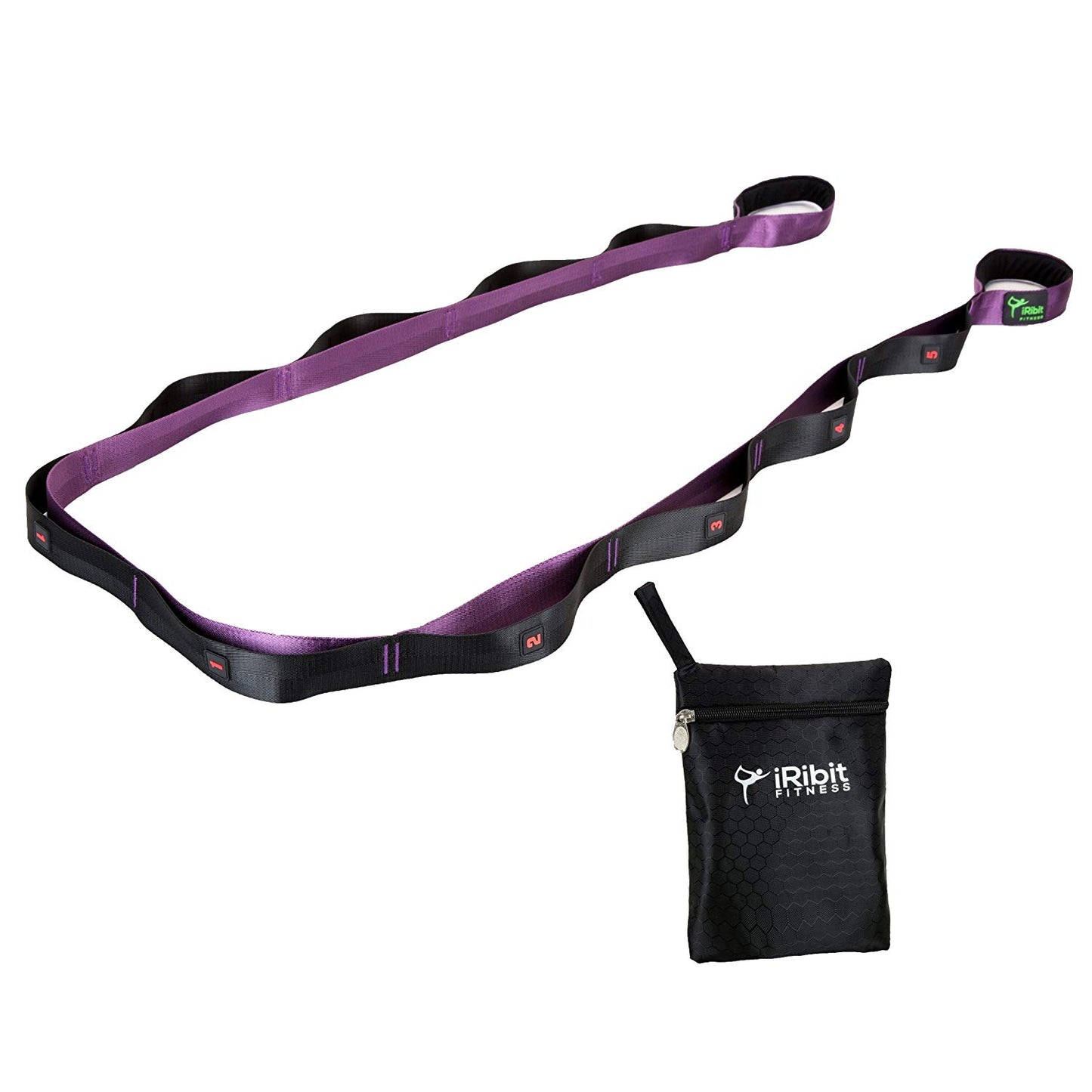 8 ft Long Stretching Strap for Physical Therapy, Yoga, Pilates, Ballet, after workout stretching