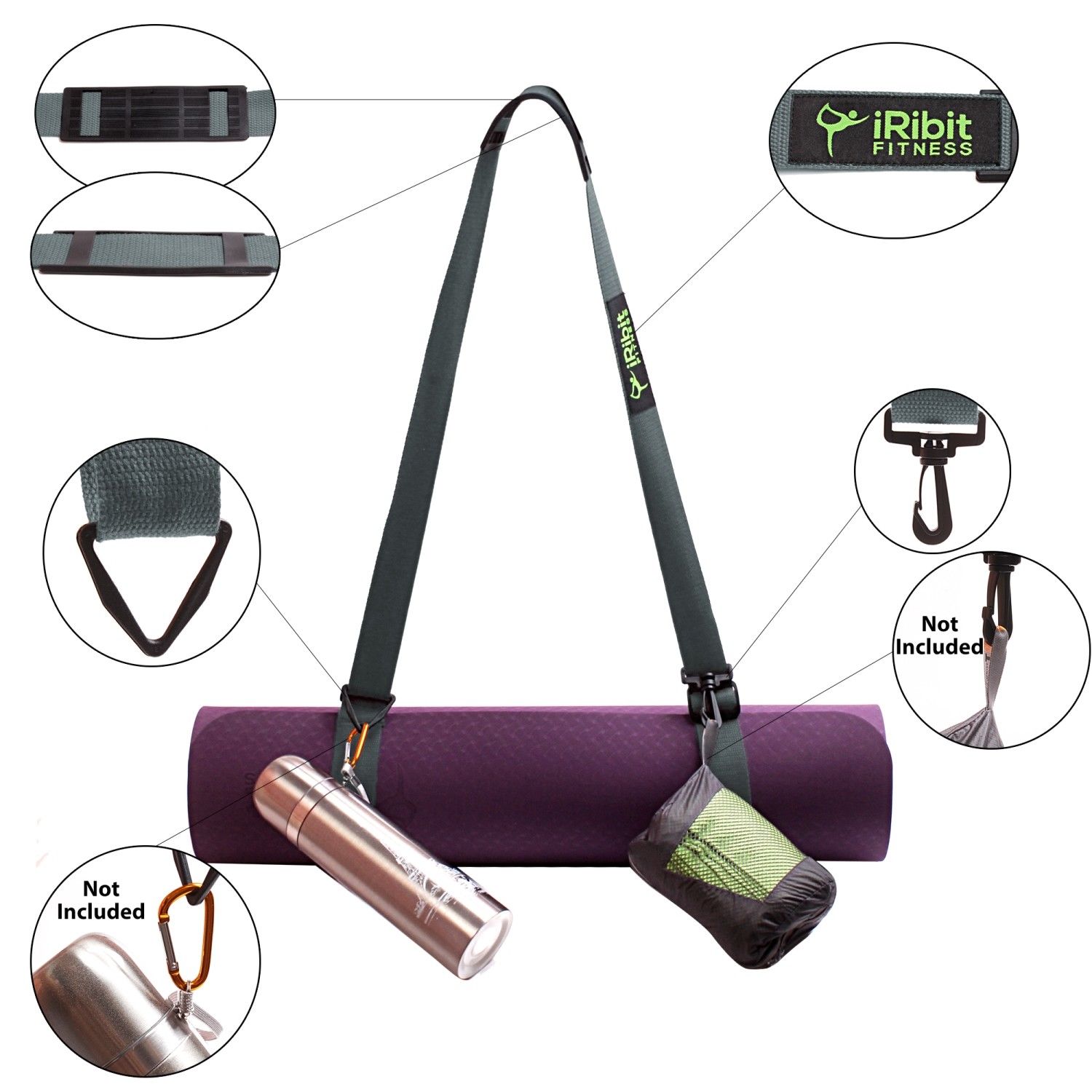 Adjustable Yoga Mat Cotton Sling Adjustable Yoga Mat Strap Carry