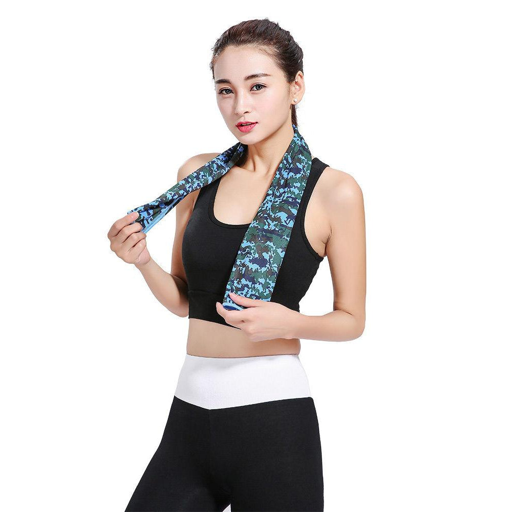 Outdoor Cooling Towel for Sports, Workout, Fitness, Gym, Yoga, Travel, -  iRibit Fitness