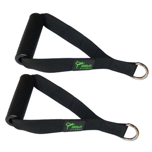 A Pair of Professional Exercise Handles for Cable Machines and Resistance Bands