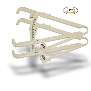 2x Personal Body Fat Caliper Body Mass Measuring Tester for tracking weight loss