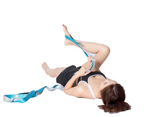 8 ft Long Stretching Strap for Physical Therapy, Yoga, Pilates, Ballet, after workout stretching