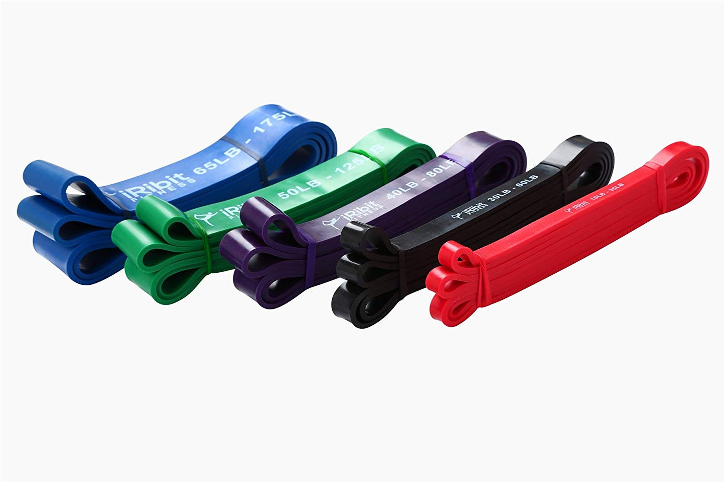 iRibit Fitness Assisted Pull-Up Bands, Powerlifting Bands, Resistance Bands, Stretch Bands for Crossfit