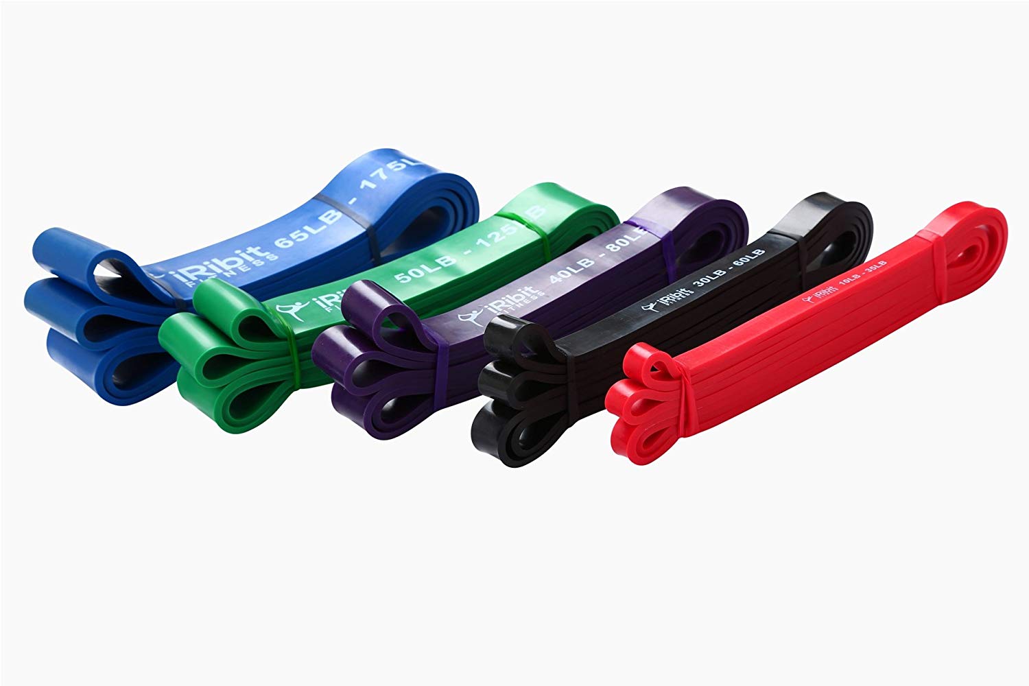 iRibit Fitness Assisted Pull-Up Bands, Powerlifting Bands, Resistance Bands, Stretch Bands for Crossfit
