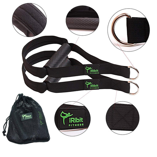 A Pair of Heavy Duty Exercise Handles for Cable Machines and Resistance Bands