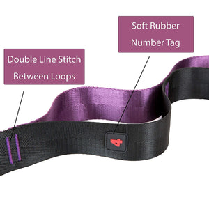 8 ft Long Stretching Strap for Physical Therapy, Yoga, Pilates, Ballet, after workout stretching